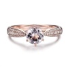 Morganite Ring, 10k Rose Gold Ring, Pink Morganite Ring, Engagement Ring, Wedding Ring, Luxury Ring, Ring/Band, Round Cut Ring | Save 33% - Rajasthan Living 12