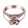 Morganite Ring, 14k Rose Gold Ring, Pink Morganite Ring, Engagement Ring, Wedding Ring, Luxury Ring, Ring/Band, Round Cut Ring | Save 33% - Rajasthan Living 11
