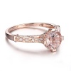 Morganite Ring, 10k Rose Gold, Pink Morganite Ring, Engagement Ring, Wedding Ring, Luxury Ring, Ring/Band, Round Cut Ring | Save 33% - Rajasthan Living 14