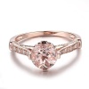 Morganite Ring, 10k Rose Gold, Pink Morganite Ring, Engagement Ring, Wedding Ring, Luxury Ring, Ring/Band, Round Cut Ring | Save 33% - Rajasthan Living 11
