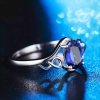 Natural Tanzanite Ring, 18k Solid White Gold Engagement Ring, Wedding Ring, Tanzanite Ring, luxury Ring, soliture Ring, Oval cut Ring | Save 33% - Rajasthan Living 14
