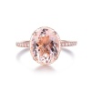 Natural Morganite Ring, 14k Rose Gold Ring, Pink Morganite Ring, Engagement Ring, Wedding Ring, Luxury Ring, Ring/Band, Oval Cut Ring | Save 33% - Rajasthan Living 11