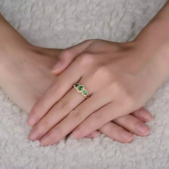 Natural Tsavorite Ring, 14k Yellow Gold Ring, Tsavorite Ring, Engagement Ring, Wedding Ring, Luxury Ring, Ring/Band, Oval Cut Ring | Save 33% - Rajasthan Living 10