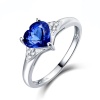 Natural Tanzanite Ring, 18k Solid White Gold Engagement Ring, Wedding Ring, Tanzanite Ring, luxury Ring, soliture Ring, Heart cut Ring | Save 33% - Rajasthan Living 11