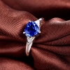 Natural Tanzanite Ring, 18k Solid White Gold Engagement Ring, Wedding Ring, Tanzanite Ring, luxury Ring, soliture Ring, Heart cut Ring | Save 33% - Rajasthan Living 16