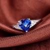 Natural Tanzanite Ring, 18k Solid White Gold Engagement Ring, Wedding Ring, Tanzanite Ring, luxury Ring, soliture Ring, Heart cut Ring | Save 33% - Rajasthan Living 15