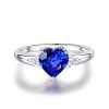 Natural Tanzanite Ring, 18k Solid White Gold Engagement Ring, Wedding Ring, Tanzanite Ring, luxury Ring, soliture Ring, Heart cut Ring | Save 33% - Rajasthan Living 12
