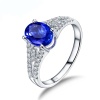 Natural Tanzanite Ring, 14k Solid White Gold Engagement Ring, Wedding Ring, Tanzanite Ring, luxury Ring, soliture Ring, Oval cut Ring | Save 33% - Rajasthan Living 10