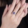 Natural Tanzanite Ring, 14k Solid White Gold Engagement Ring, Wedding Ring, Tanzanite Ring, luxury Ring, soliture Ring, Oval cut Ring | Save 33% - Rajasthan Living 12