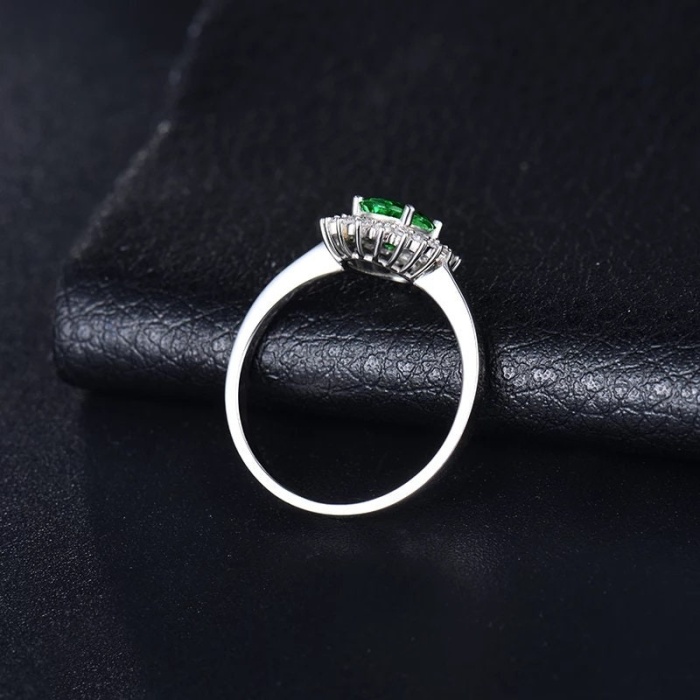Natural Tsavorite Ring, 14k White Gold Ring, Tsavorite Ring, Engagement Ring, Wedding Ring, Luxury Ring, Ring/Band, Oval Cut Ring | Save 33% - Rajasthan Living 8