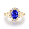 Natural Tanzanite Ring, 14k Solid Yellow Gold Engagement Ring, Wedding Ring, Tanzanite Ring, luxury Ring, soliture Ring, Oval cut Ring | Save 33% - Rajasthan Living 12