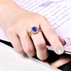 Natural Tanzanite Ring, 14k Solid Yellow Gold Engagement Ring, Wedding Ring, Tanzanite Ring, luxury Ring, soliture Ring, Oval cut Ring | Save 33% - Rajasthan Living 13