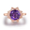 Natural Amethyst Ring, 18k Rose Gold, Amethyst Engagement Ring, Amethyst Ring, Wedding Ring, Luxury Ring, Ring/Band, Round Cut Ring | Save 33% - Rajasthan Living 12