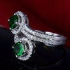 Natural Tsavorite Ring, 14k White Gold Ring, Tsavorite Ring, Engagement Ring, Wedding Ring, Luxury Ring, Ring/Band, Round Cut Ring | Save 33% - Rajasthan Living 15