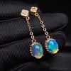 Natural Opal Drop Earrings, 925 Sterling Silver, Opal Drop Earrings, Earrings, Opal Earrings, Luxury Earrings, Oval Stone Earrings | Save 33% - Rajasthan Living 14