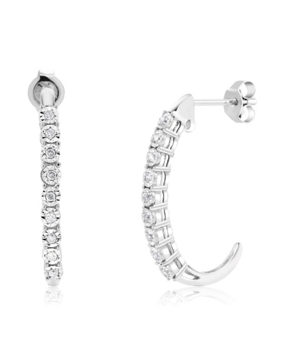 Natural Diamond Drop Earrings, 925 Sterling Silver, Diamond Drop Earrings, Stud Earrings, Diamond Earrings, Luxury Earrings, Round Earrings | Save 33% - Rajasthan Living