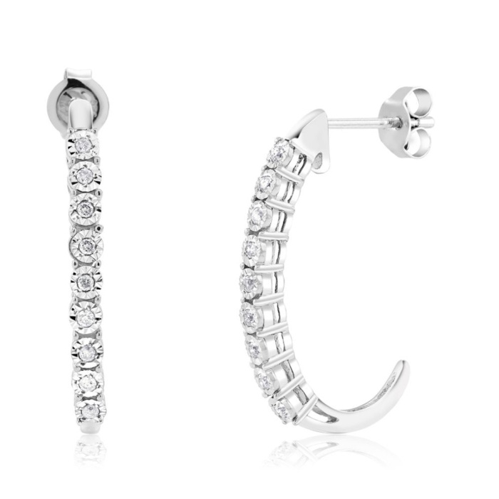 Natural Diamond Drop Earrings, 925 Sterling Silver, Diamond Drop Earrings, Stud Earrings, Diamond Earrings, Luxury Earrings, Round Earrings | Save 33% - Rajasthan Living 5