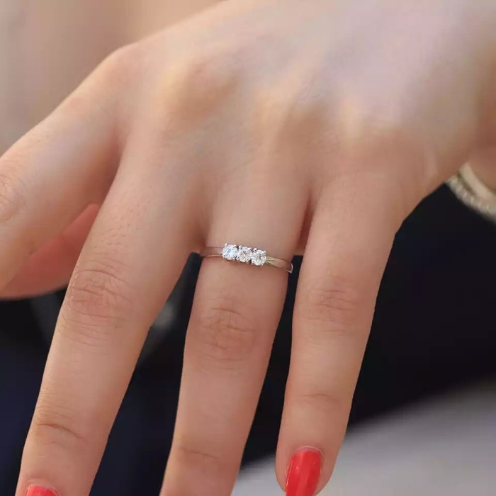 Moissanite Ring, 925 Sterling Silver, 0.6ct Moissanite Ring, Engagement Ring, Wedding Ring, Luxury Ring, Ring/Band, Round Cut Ring | Save 33% - Rajasthan Living 7