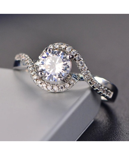925 Sterling Silver Lab White Topaz Ring, Topaz Engagement Ring, Statement Ring, Engagement and Wedding Ring, Wedding Ring, luxury Ring | Save 33% - Rajasthan Living 3