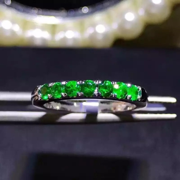 Natural Emerald Woman Ring, 925 Sterling Silver, Emerald Ring, Statement Ring, Engagement and Wedding Ring | Save 33% - Rajasthan Living 6