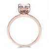 Natural Morganite Ring, 10k Rose Gold Ring, Pink Morganite Ring, Engagement Ring, Wedding Ring, Luxury Ring, Ring/Band, Cushion Cut Ring | Save 33% - Rajasthan Living 12