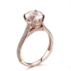 Morganite Ring, 14k Rose Gold Ring, Pink Morganite Ring, Engagement Ring, Wedding Ring, Luxury Ring, Ring/Band, Round Cut Ring | Save 33% - Rajasthan Living 12