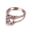 Morganite Ring, 14k Rose Gold Ring, Pink Morganite Ring, Engagement Ring, Wedding Ring, Luxury Ring, Ring/Band, Round Cut Ring | Save 33% - Rajasthan Living 13