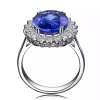 Natural Tanzanite Ring,18k Solid White Gold Engagement Ring,Wedding Ring, Tanzanite Ring, luxury Ring, soliture Ring, Oval cut Ring | Save 33% - Rajasthan Living 14
