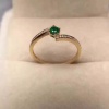Natural Emerald & Cubic Zirconia Woman Ring, 925 Sterling Silver, Emerald Ring, Statement Ring, Engagement and Wedding Ring | Save 33% - Rajasthan Living 14