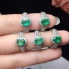 Natural Emerald & Cubic Zirconia Woman Ring, 925 Sterling Silver, Emerald Ring, Statement Ring, Engagement and Wedding Ring | Save 33% - Rajasthan Living 14