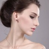 Lab Ruby Stud Earrings,925 Sterling Silver, Engagement Earrings, Wedding Earrings, Luxury Earrings, Round Cut Stone Earrings | Save 33% - Rajasthan Living 10
