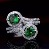 Natural Tsavorite Ring, 14k White Gold Ring, Tsavorite Ring, Engagement Ring, Wedding Ring, Luxury Ring, Ring/Band, Round Cut Ring | Save 33% - Rajasthan Living 12