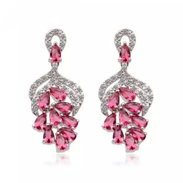 Ruby Drop Earrings, 925 Sterling Silver, Ruby Drop, Ruby Earrings, Ruby Luxury Earrings, Gift For Her, Ruby Pear cut Earrings | Save 33% - Rajasthan Living 8
