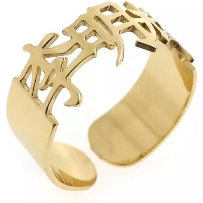 Stainless Steel, Chinese Ring, Silver, Gold, Rose Gold | Save 33% - Rajasthan Living 5