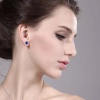 Lab Sapphire Stud Earrings,14k Yellow Gold, Engagement Earrings, Wedding Earrings, Luxury Earrings, Round Cut Stone Earrings | Save 33% - Rajasthan Living 11