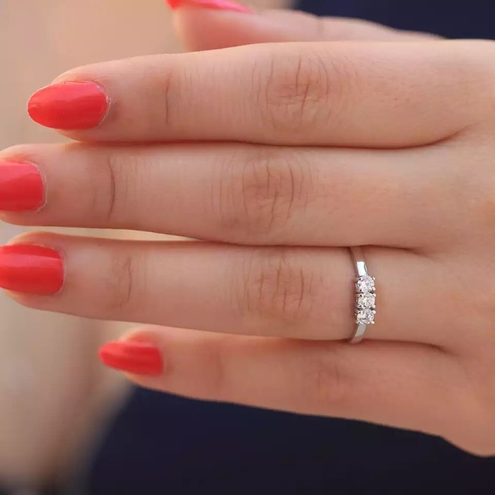 Moissanite Ring, 925 Sterling Silver, 0.6ct Moissanite Ring, Engagement Ring, Wedding Ring, Luxury Ring, Ring/Band, Round Cut Ring | Save 33% - Rajasthan Living 8