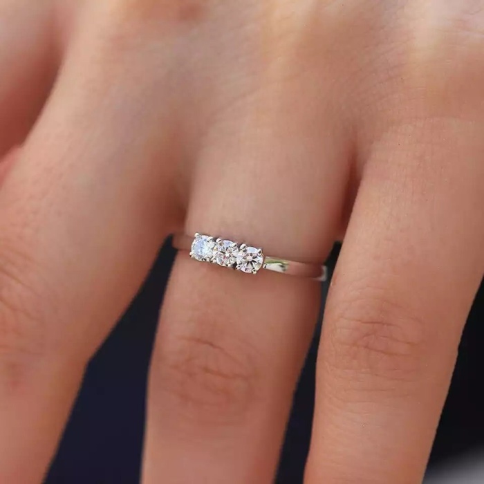 Moissanite Ring, 925 Sterling Silver, 0.6ct Moissanite Ring, Engagement Ring, Wedding Ring, Luxury Ring, Ring/Band, Round Cut Ring | Save 33% - Rajasthan Living 9