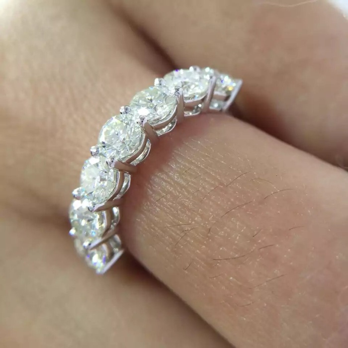 Moissanite Ring, 925 Sterling Silver, Moissanite Ring, Engagement Ring, Wedding Ring, Luxury Ring, Ring/Band, Round Cut Ring | Save 33% - Rajasthan Living 10