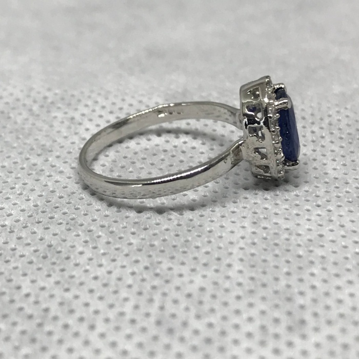 Natural Blue Sapphire Ring, 925 Sterling Sliver, Sapphire Engagement Ring, Wedding Ring, Sapphire luxury Ring, soliture Ring, Ovel cut Ring | Save 33% - Rajasthan Living 7