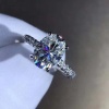 Moissanite Ring, 18k White Gold, 2.5ct Moissanite Ring, Engagement Ring, Wedding Ring, Luxury Ring, Ring/Band, Oval Cut Ring | Save 33% - Rajasthan Living 13