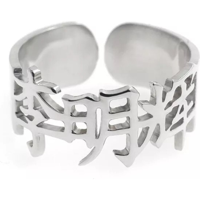 Stainless Steel, Chinese Ring, Silver, Gold, Rose Gold | Save 33% - Rajasthan Living 7