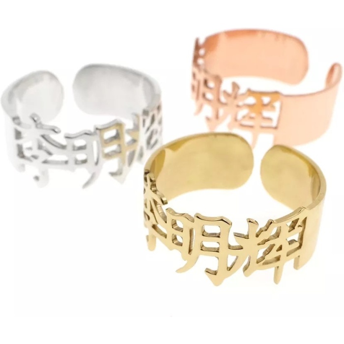 Stainless Steel, Chinese Ring, Silver, Gold, Rose Gold | Save 33% - Rajasthan Living 8
