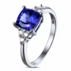 Tanzanite Ring, 925 Sterling Silver Engagement Ring, Wedding Ring, Tanzanite Ring, luxury Ring, soliture Ring, Woman Ring, Cushion cut Ring | Save 33% - Rajasthan Living 12