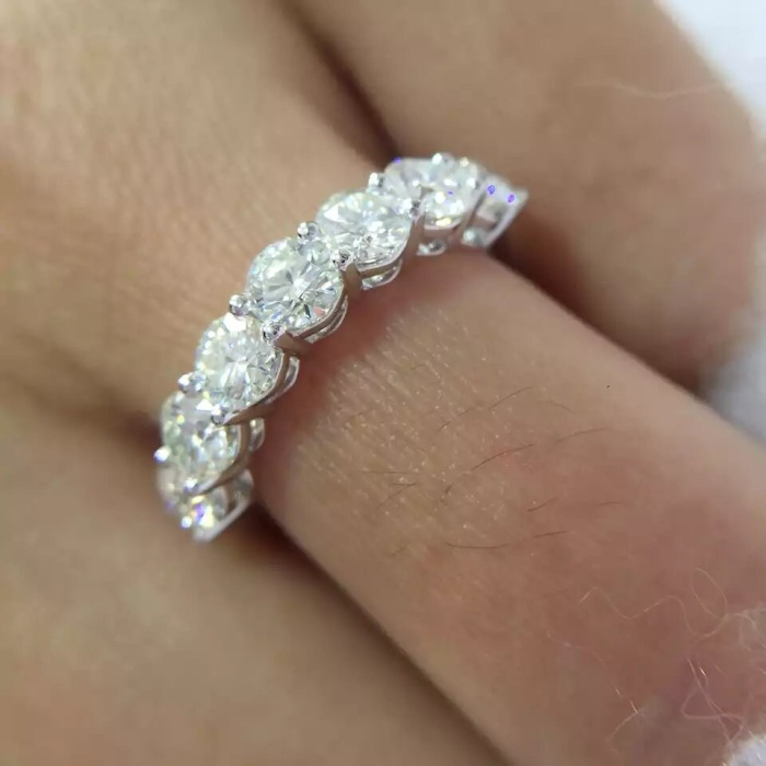 Moissanite Ring, 925 Sterling Silver, Moissanite Ring, Engagement Ring, Wedding Ring, Luxury Ring, Ring/Band, Round Cut Ring | Save 33% - Rajasthan Living 6