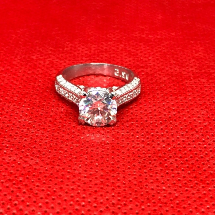 Moissanite Ring, 925 Sterling Silver, 2ct Moissanite Ring, Engagement Ring, Wedding Ring, Luxury Ring, Ring/Band, Round Cut Ring | Save 33% - Rajasthan Living 5