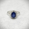 Natural Blue Sapphire Ring, 925 Sterling Sliver, Sapphire Engagement Ring, Wedding Ring, Sapphire luxury Ring, soliture Ring, Ovel cut Ring | Save 33% - Rajasthan Living 9