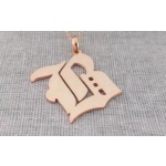 Stainless Steel, Old English Initial Necklace, Custom Letter Necklace | Save 33% - Rajasthan Living 14