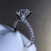 Moissanite Ring, 18k White Gold, 2.5ct Moissanite Ring, Engagement Ring, Wedding Ring, Luxury Ring, Ring/Band, Oval Cut Ring | Save 33% - Rajasthan Living 14