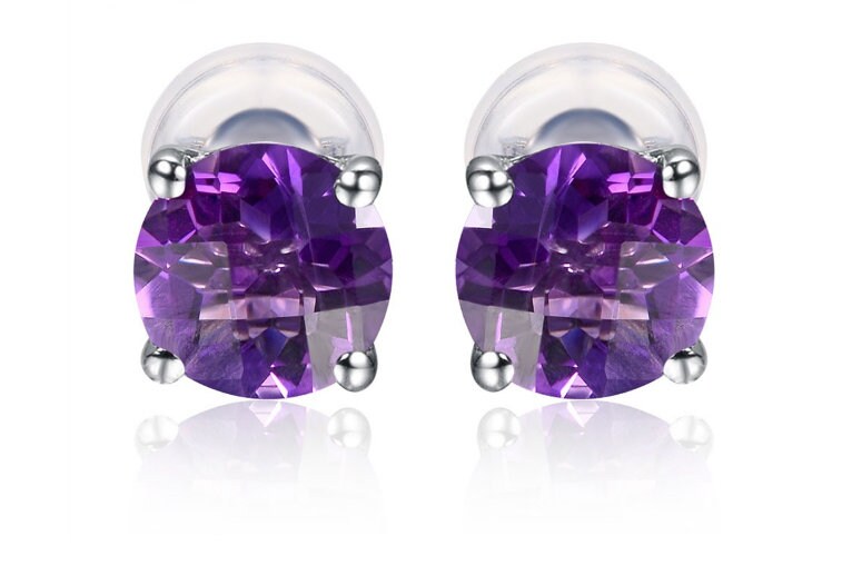 Natural Amethyst Cylinder beads with Metal Earrings : KDTY Decor Design –  KDTY Gallery