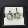 Natural Green Amethyst Drop Earrings, 925 Sterling Silver, Green Amethyst Earrings, Luxury Earrings, Green Amethyst Cushion Earrings | Save 33% - Rajasthan Living 12